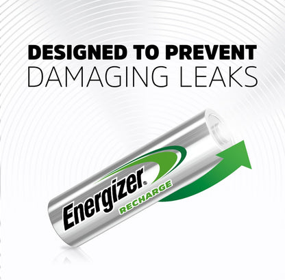 Rechargeable AA Batteries, Recharge Universal Double a Battery Pre-Charged, 16 Count